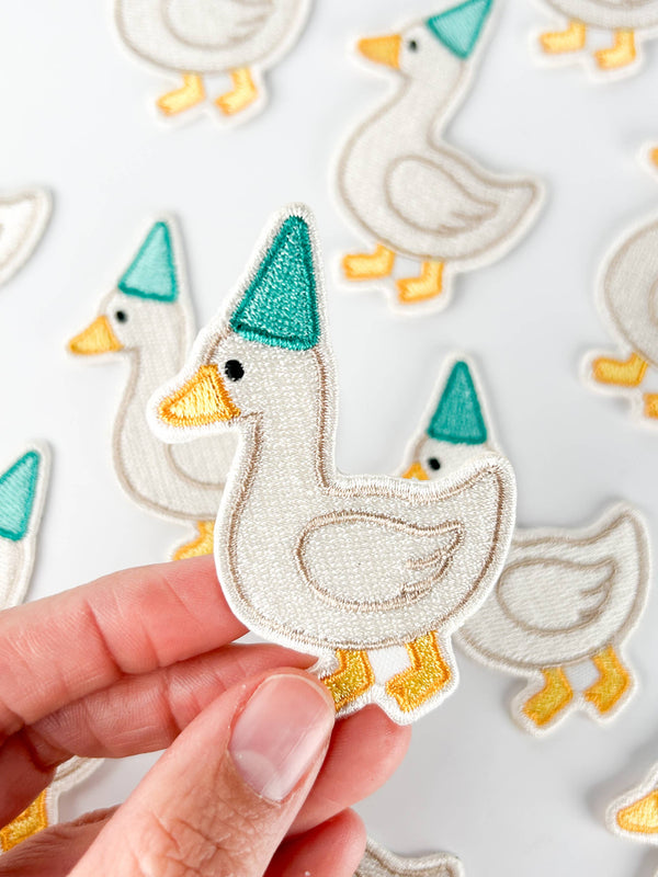 Silly Goose Embroidered Patch Funny Iron On Patch for Hats