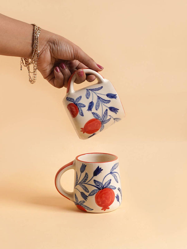 Anaar Coffee Mug- Red , 3.5 X 3 Inches