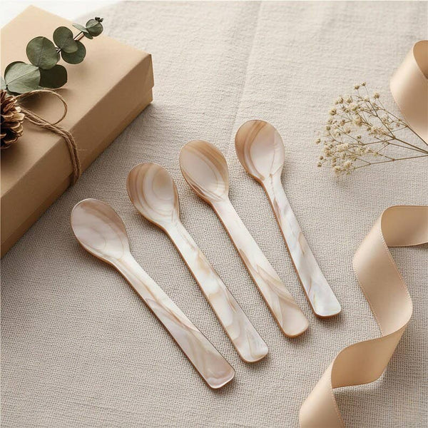 Natural Mother of Pearl Caviar & Dessert Spoons (2 Sizes)