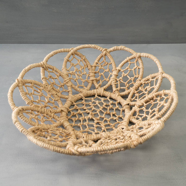Jute Flower Basket, Large