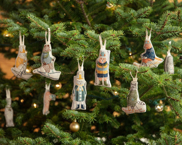 Downhill Bear Ornament