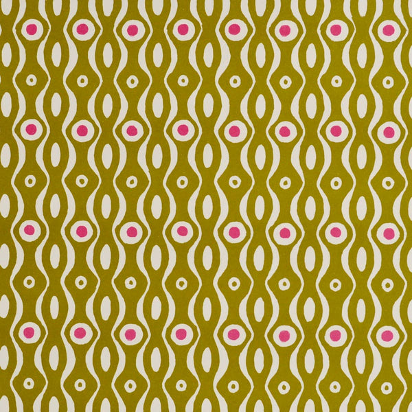Patterned Paper Persephone Bright Olive and Cool Pink