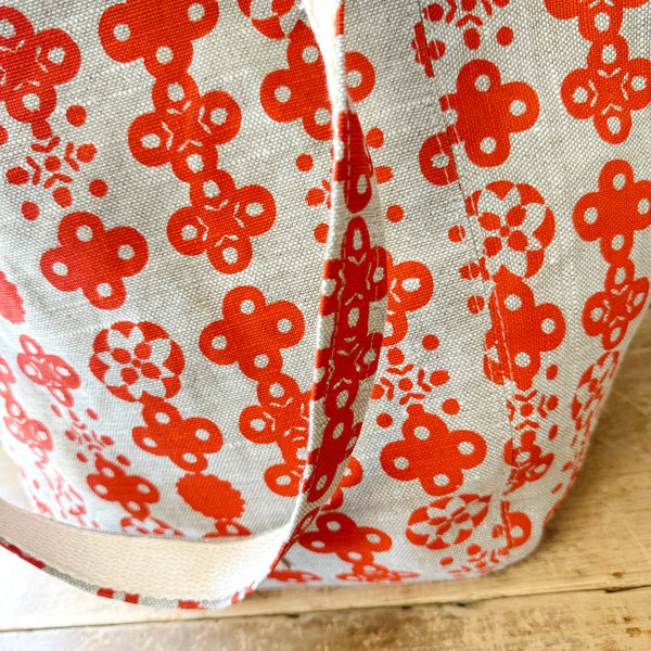 Nordic Heavy Linen Boho Tote Bag