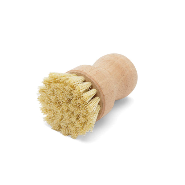 Fox Run Small Natural Dish Brush with Fiber Bristles, 3"