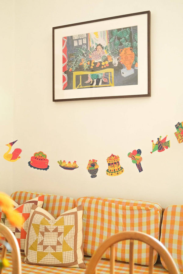 BIRTHDAY PARTY SEWN GARLAND