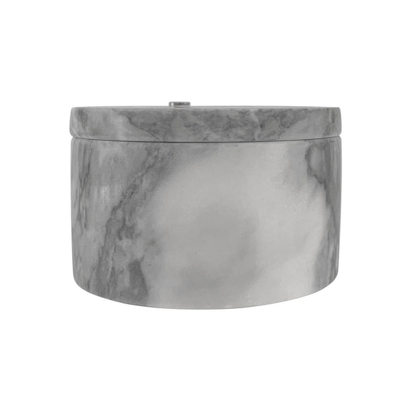 Fox Run Marble Double Salt Cellar, White, 4” x 4” x 2.5"