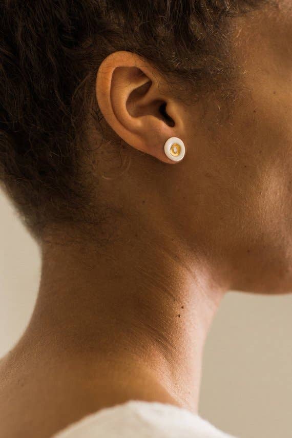 Gold Circle Studs