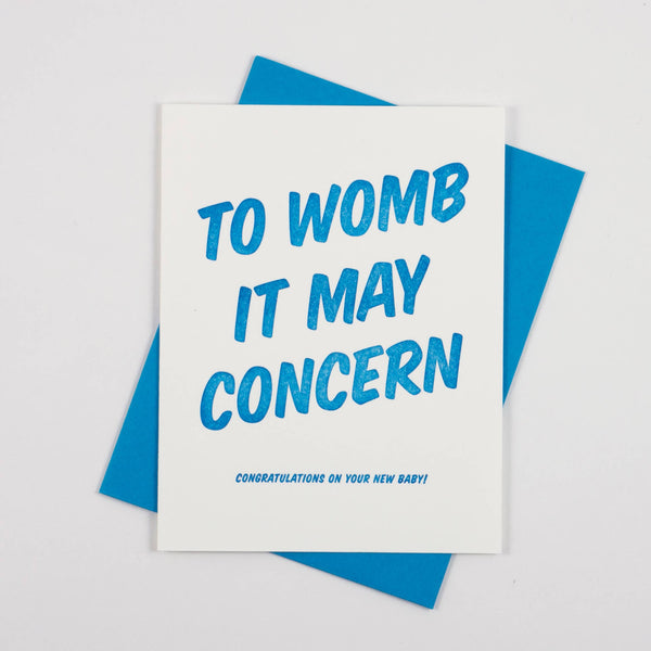 To Womb it May Concern - Blue