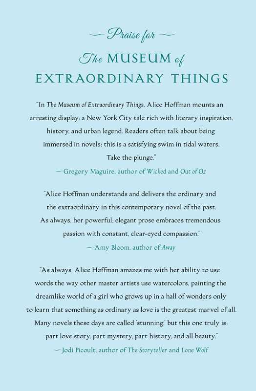 Museum of Extraordinary Things by Alice Hoffman