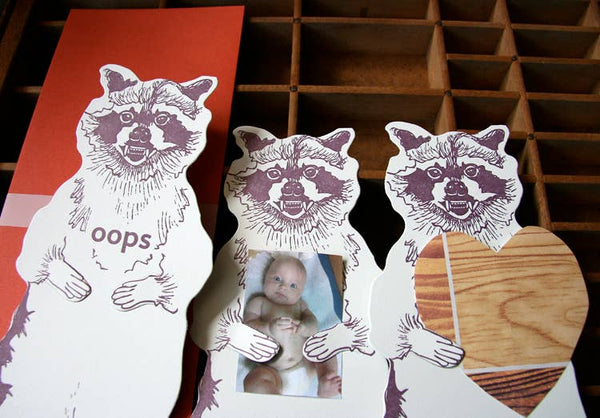 Oops raccoon gift card
