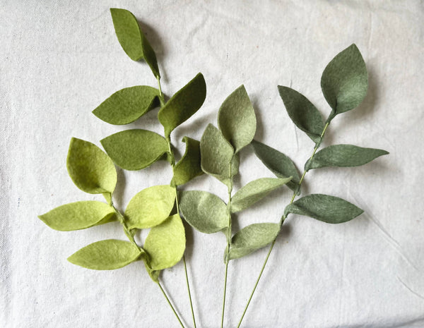 Felt Greenery Stems