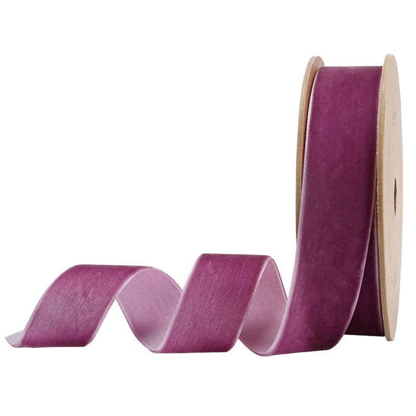 16 Colors | 1" Velvet Ribbon | 10 Yard Roll