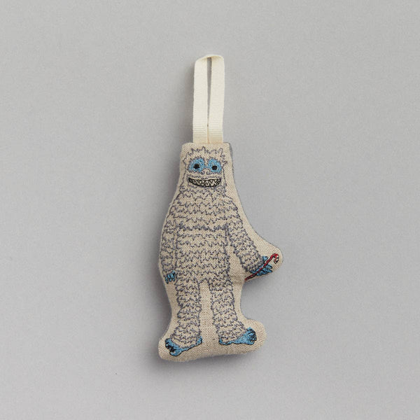 Yeti with Candy Cane Ornament