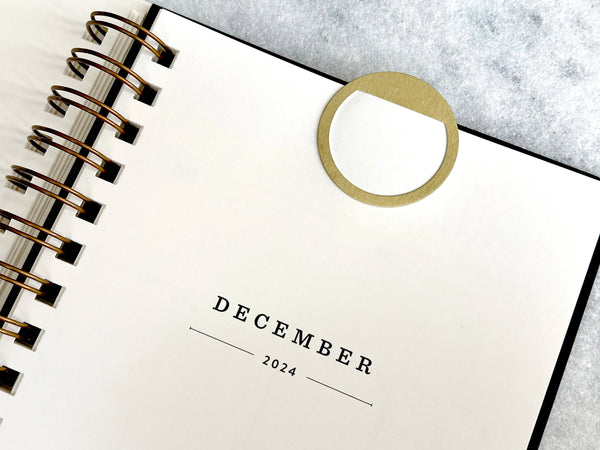 Brass Page Marker | Brass Bookmark, Circle