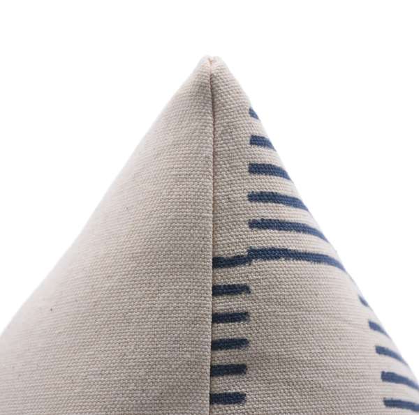 Indian Block Design Duck Canvas Pillow Cover - Zig-Zag