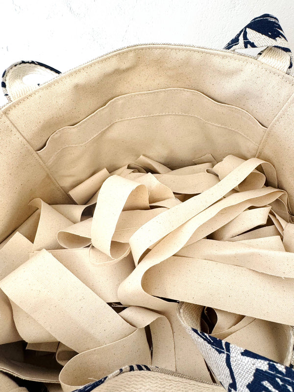 Pine Cone Heavy Linen Boho Tote Bag