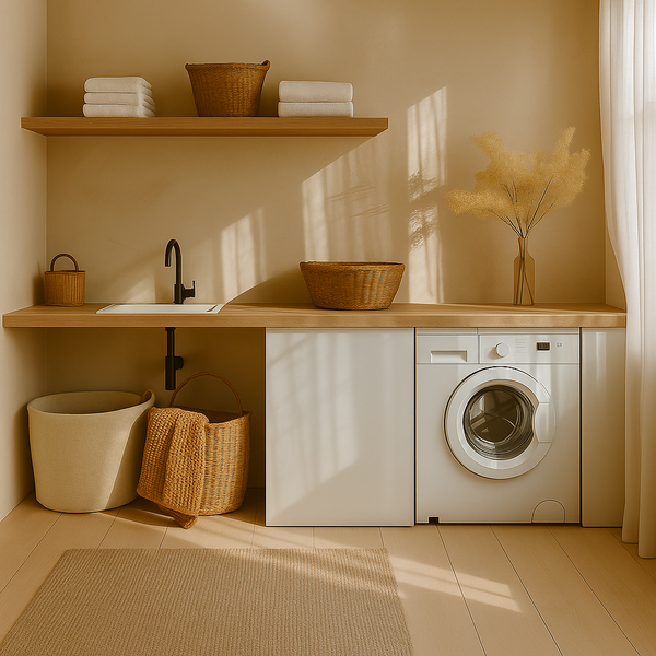 100% Organic Cotton Rustic Waffle Tea/Hand Towel - Lt Rust