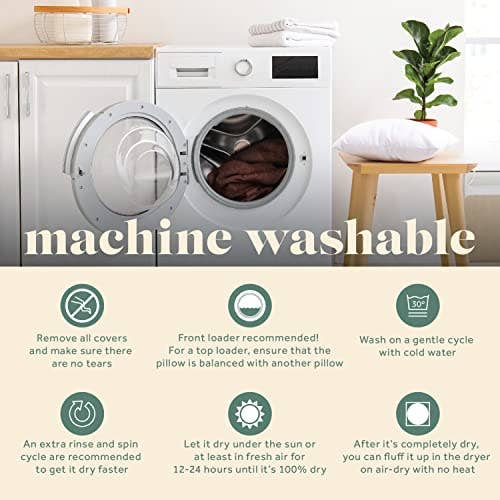 ComfyDown Decorative Throw Pillow Insert, Down - Square