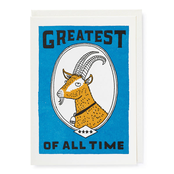 "Greatest of All Time" | Blank - Greeting Card