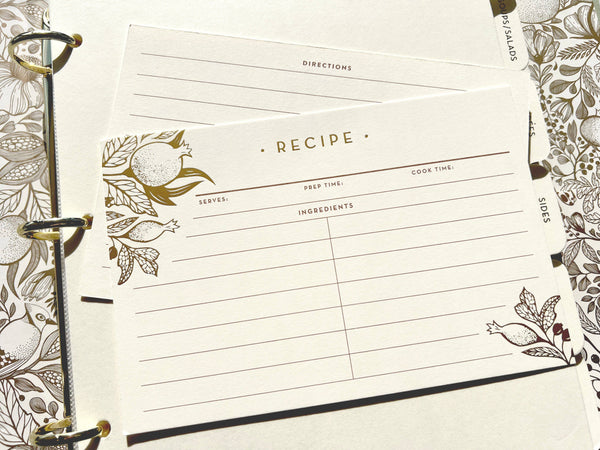Recipe Binder Set