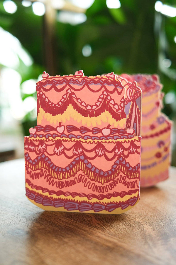 Birthday Cake Concertina Greeting Card