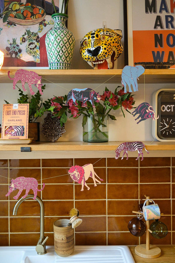 SAFARI ANIMALS SEWN GARLAND