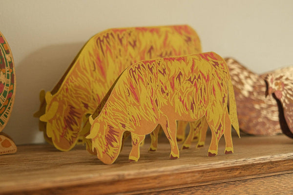 HIGHLAND COW GREETING CARD