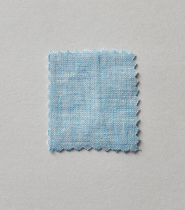 Simple Lines Amethyst/Sand throw with Blue Topaz binding