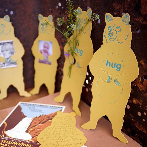 Grizzly bear hug gift card