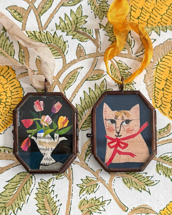 Tulips in Urn ~ Small Locket