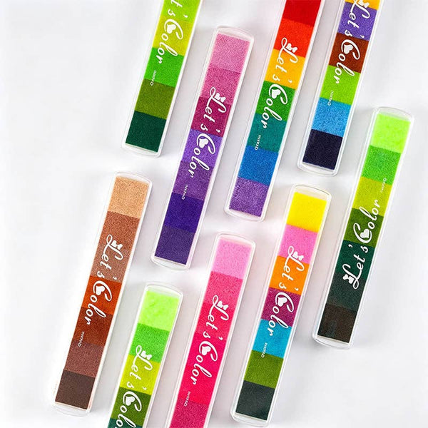 Long Strip Gradient Water‑Based Ink Pad