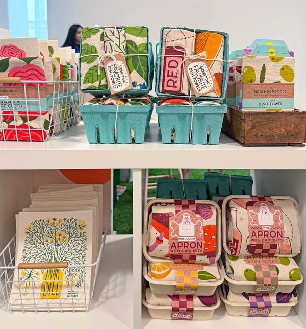 FRESH HERBS (Basil, Dill, Mint) - Tea Towel Set of 3