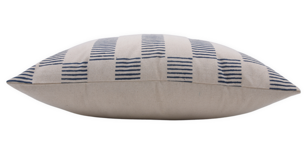 Indian Block Design Duck Canvas Pillow Cover - Zig-Zag