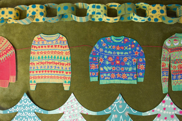 CHRISTMAS JUMPERS SEWN GARLAND