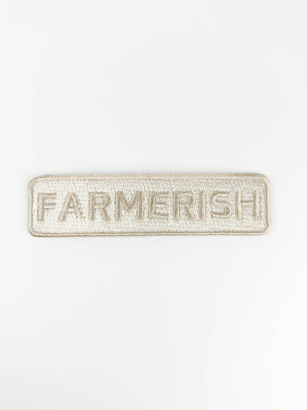 Farmerish Embroidered Iron-On Patch Homesteader Farm Garden