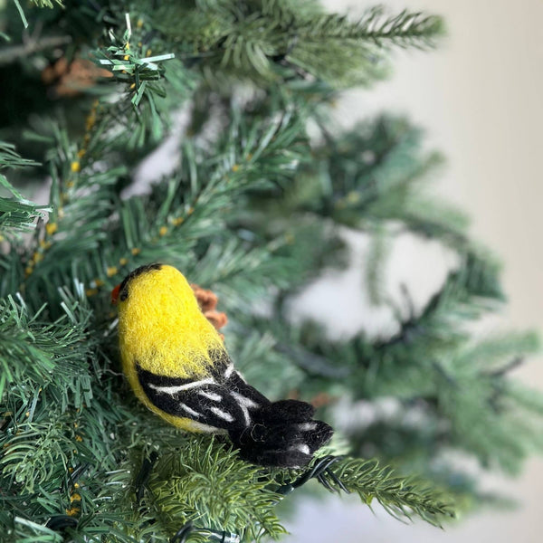 Felt Ornament - Goldfinch