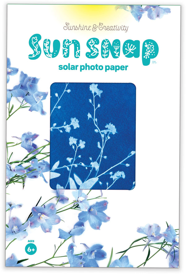 Sun Snap Photo Paper: Cyanotype sun print kit 5.8x8.3”