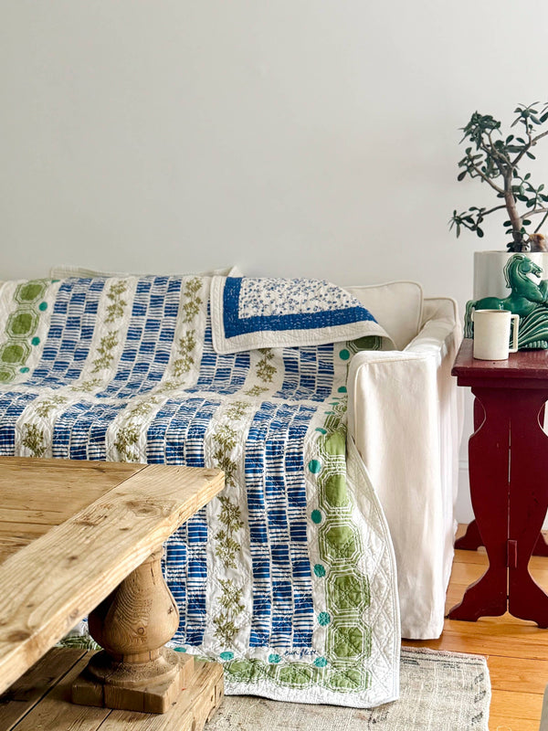 Cotton Throw - Modern Farm House Vintage Inspired 50x70