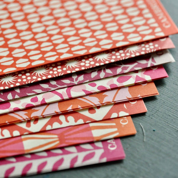 Small Sheets of Paper Red Assortment in Bulk and Unboxed