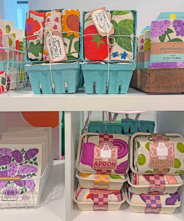 POLLINATOR GARDEN (Honey, Poppy, Sunflower) -Tea Towel Set 3