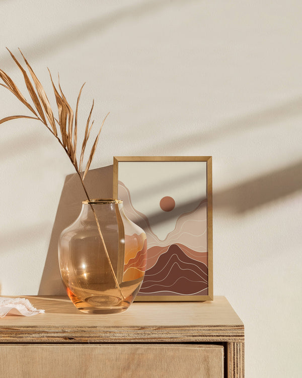 Brass Metal Frame with Glass