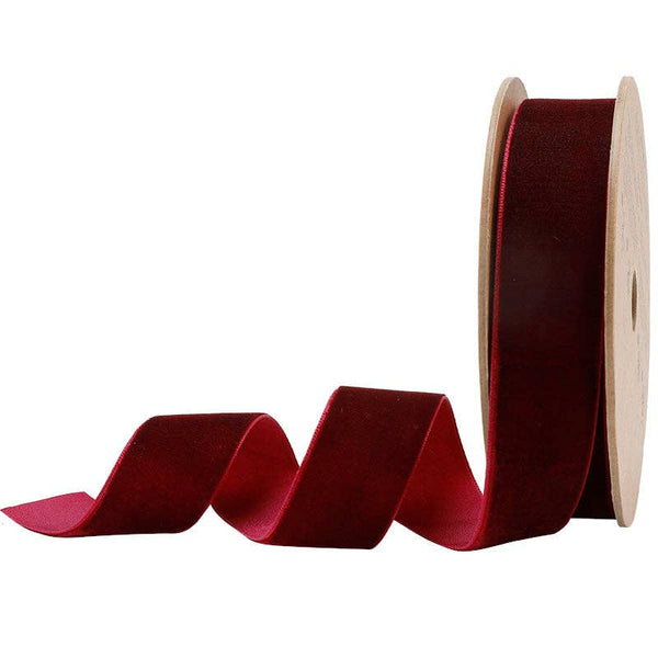16 Colors | 1" Velvet Ribbon | 10 Yard Roll