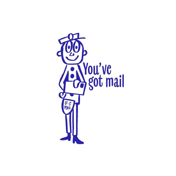 Mr Zip Mail Stamp | Vintage Snail Mail & Planner