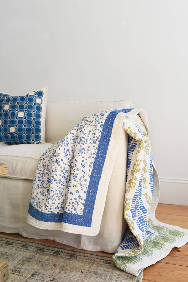 Cotton Throw - Modern Farm House Vintage Inspired 50x70