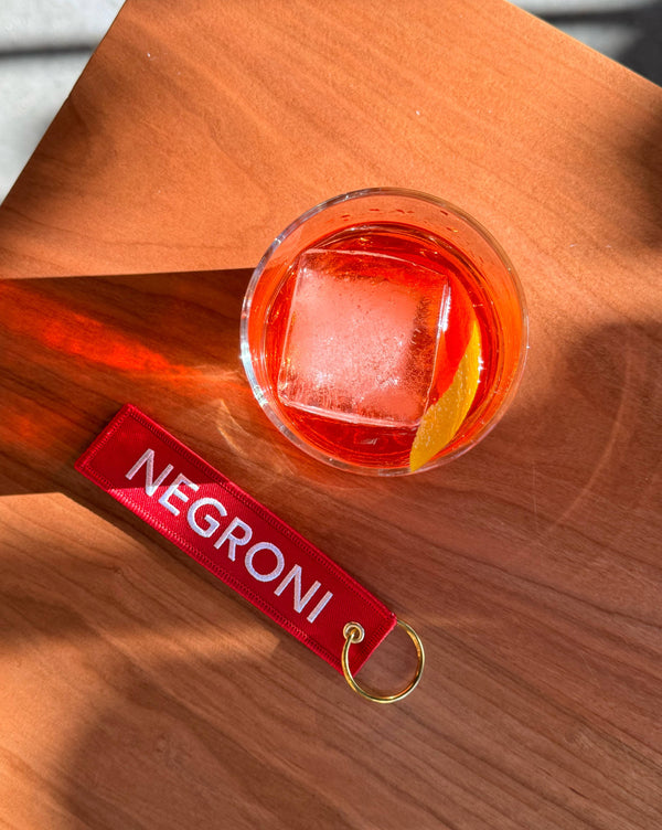Negroni Sbagliato Flight Tag Keychain/Luggage Tag