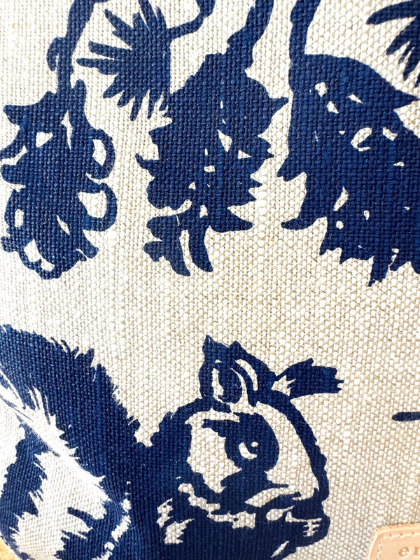 Pine Cone Heavy Linen Boho Tote Bag