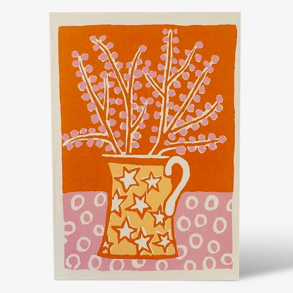 Card Jug and Blossom