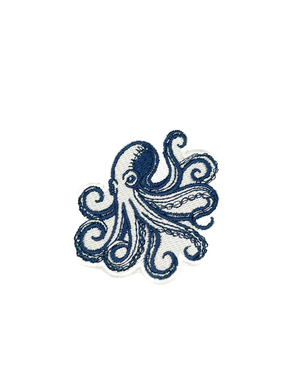 Octopus Embroidered Patch Nautical Sea Life Patch Coastal