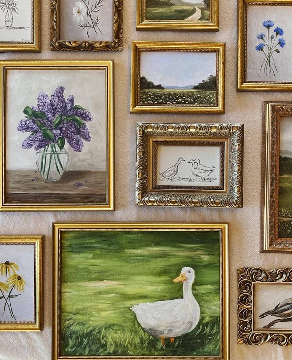 BACHELOR BUTTONS - Art Print (unframed)