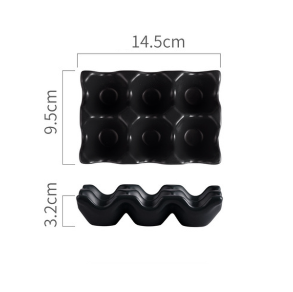 Ceramic 6 Grids Egg Holder